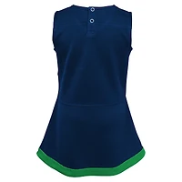 Girls Toddler Navy Notre Dame Fighting Irish Cheer Captain Dress & Bloomers Two-Piece Set