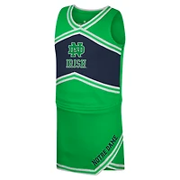 Girls Youth Colosseum Green Notre Dame Fighting Irish Cheerleader Top & Skirt Set