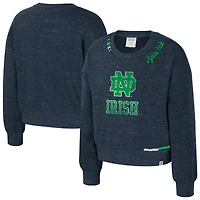 Sweat-shirt Just a Minute pour filles du Colisée bleu marine de Notre Dame Fighting Irish