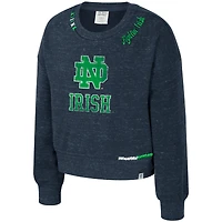 Sweat-shirt Just a Minute pour filles du Colisée bleu marine de Notre Dame Fighting Irish