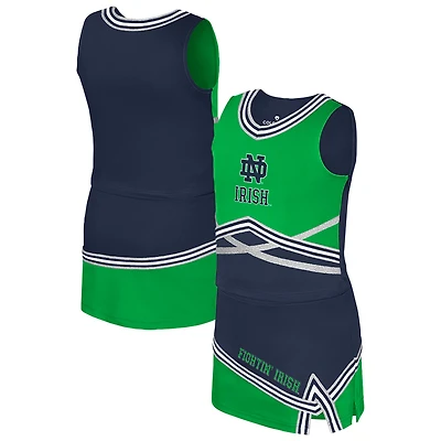 Ensemble deux pièces pour jeunes filles du Colisée Navy de Notre Dame Fighting Irish Lollipop Park Cheer