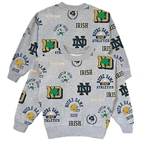 Sweat-shirt gris à manches longues pour jeunes filles, motif Fighting Irish de Notre Dame, Always On Repeat