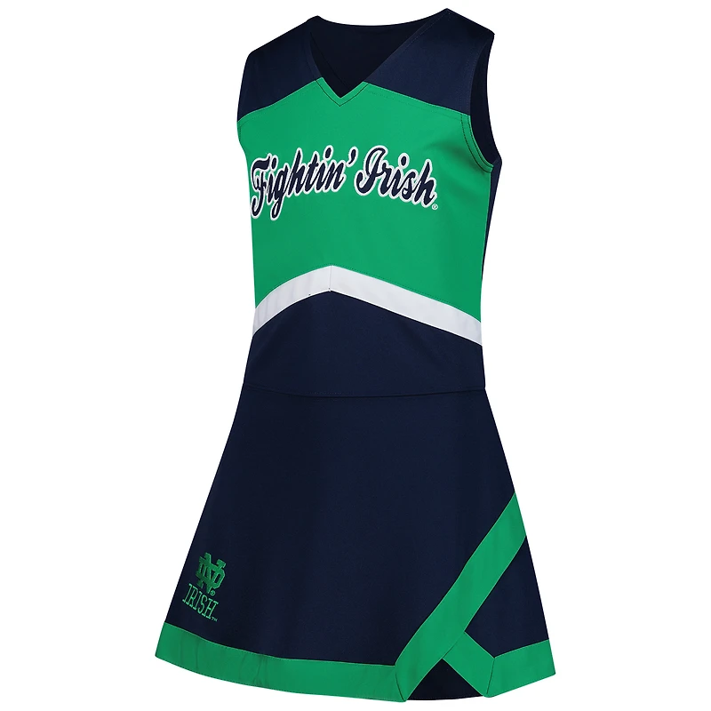 Girls Youth Navy Notre Dame Fighting Irish Cheer Captain Jumper Dress