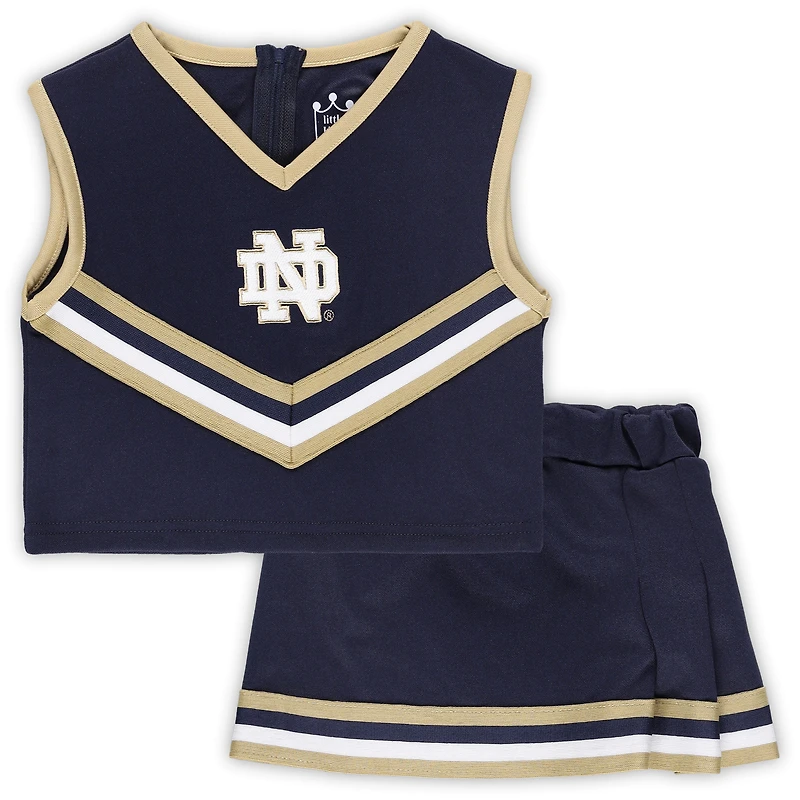 LIT ND NAVY E102 JEUNES FILLES DEUX PIÈCES CHEER SET KIDYTHCHR