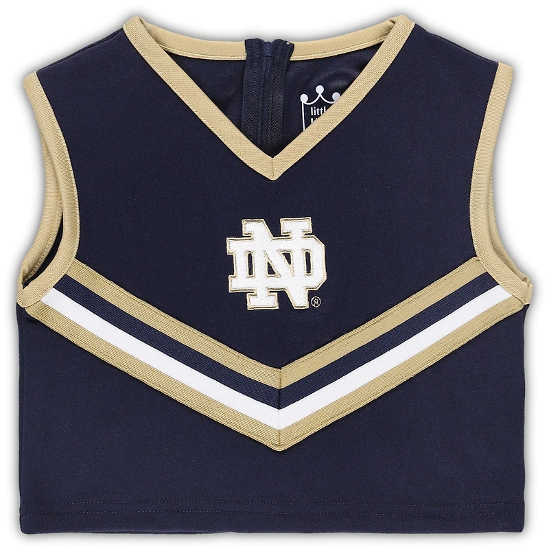 LIT ND NAVY E102 JEUNES FILLES DEUX PIÈCES CHEER SET KIDYTHCHR