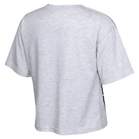T-shirt court et carré Outerstuff gris chiné pour jeunes filles, motif Notre Dame Fighting Irish, Big Team Energy