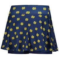 Jupe-short de tennis ZooZatz bleu marine à imprimé intégral Notre Dame Fighting Irish pour filles