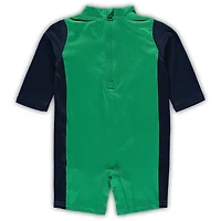 Infant Green/Navy Notre Dame Fighting Irish Wave Runner Wetsuit