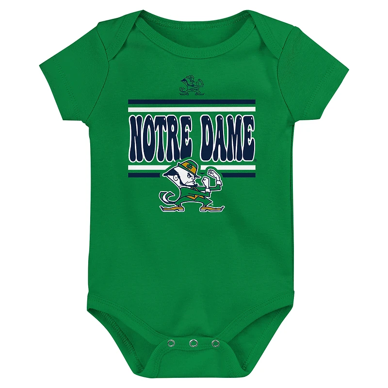 Lot de 3 bodies pour bébé Notre Dame Fighting Irish Sunday Comics