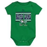 Lot de 3 bodies pour bébé Notre Dame Fighting Irish Sunday Comics