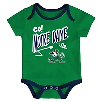 Infant Outerstuff Notre Dame Fighting Irish All Day Play Three-Piece Bodysuit Set