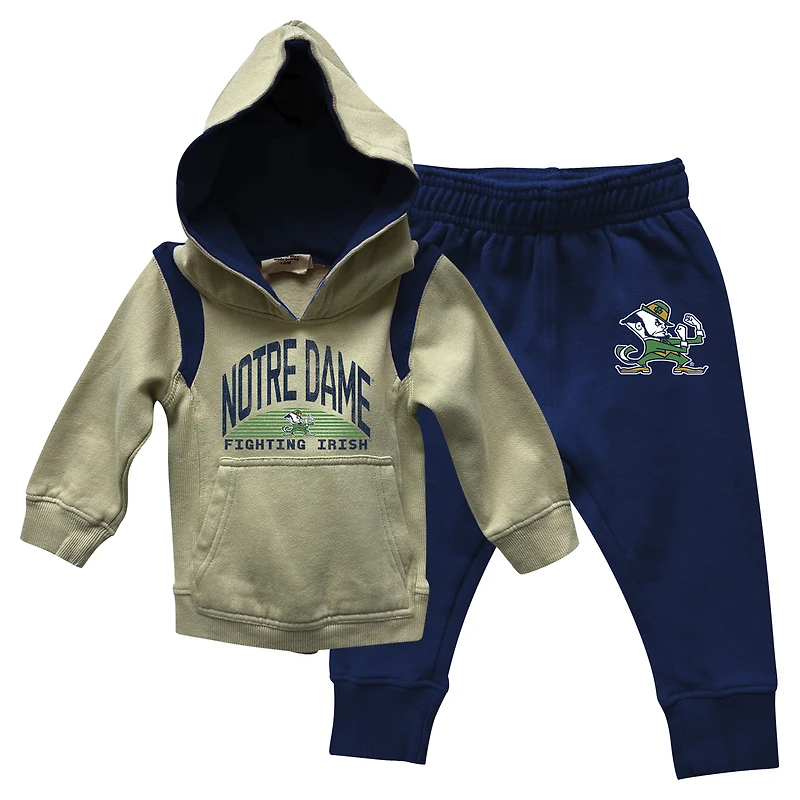 Infant Wes & Willy Notre Dame Fighting Irish Colorblock Pullover Hoodie and Sweatpants Set