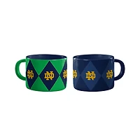 Ensemble de deux tasses diamant Logo Brands Notre Dame Fighting Irish
