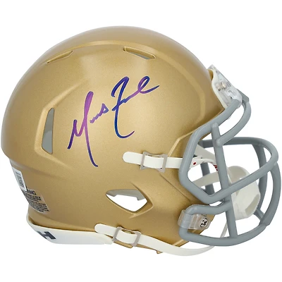 Casque Riddell Speed Mini autographié par Marcus Freeman des Fighting Irish de Notre Dame
