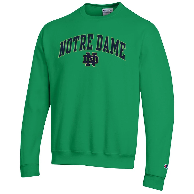 Men's Champion Notre Dame Fighting Irish Arch Over Logo Pullover Sweatshirt