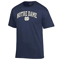 T-shirt homme Champion Navy Notre Dame Fighting Irish Arch Over Logo