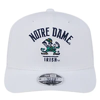 Casquette ajustable extensible à boutons-pression Notre Dame Fighting Irish 9SEVENTY Team New Era blanche pour homme