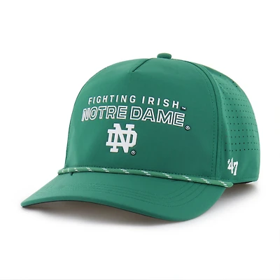 Casquette homme '47 verte Notre Dame Fighting Irish à aération avant et cordon ajustable