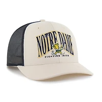Casquette trucker ajustable pour homme « 47 Natural Notre Dame Fighting Irish Drawbridge »
