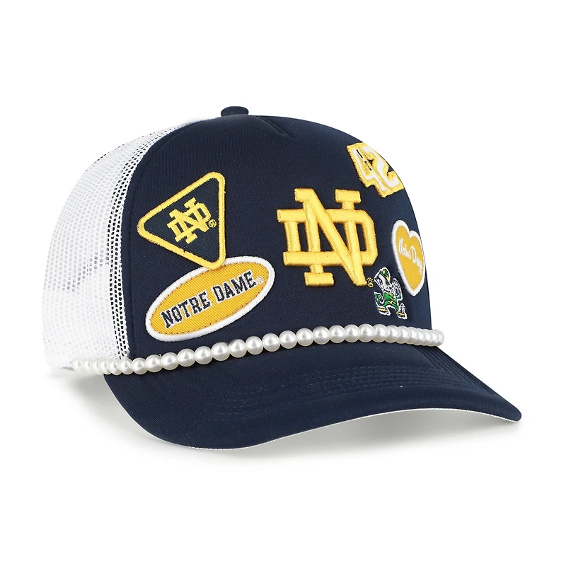 Men's '47  Navy/White Notre Dame Fighting Irish Rally On Hitch Adjustable Hat
