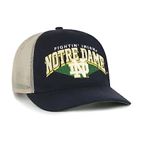 Casquette camionneur ajustable en maille Pomona « 47 » bleu marine pour homme, motif Fighting Irish de Notre Dame