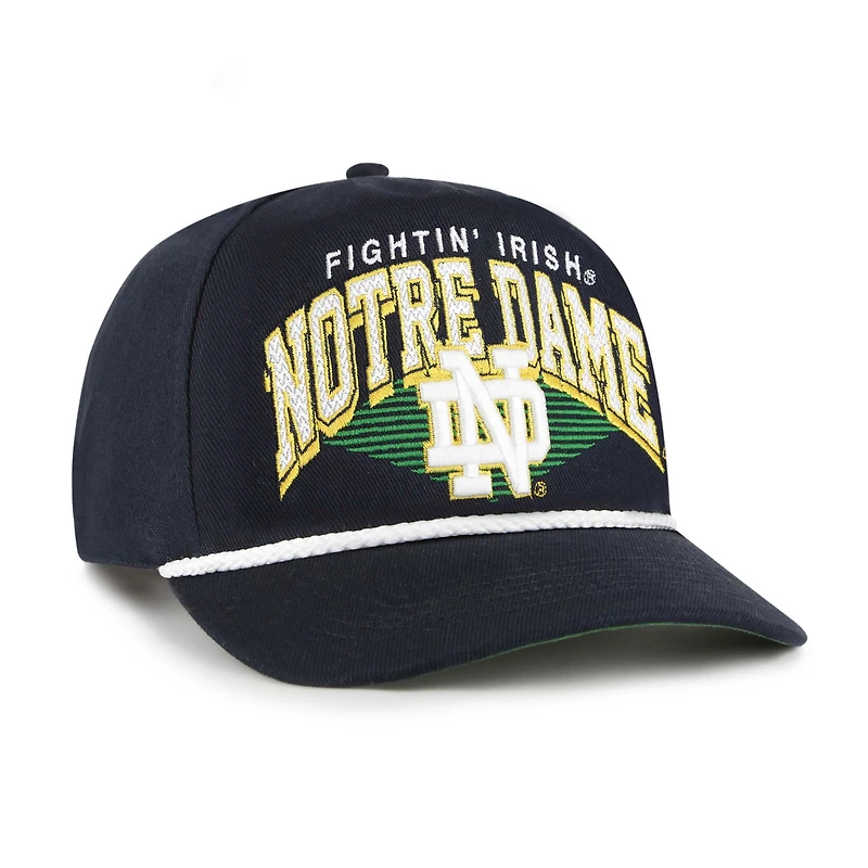 Casquette ajustable Pomona Rope Hitch bleu marine pour homme, modèle 1947, Fighting Irish de Notre Dame