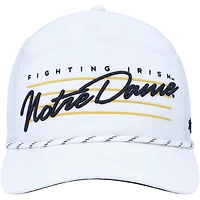 Casquette ajustable blanche Notre Dame Fighting Irish Downburst Hitch Trucker '47 pour hommes