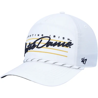 Men's '47  White Notre Dame Fighting Irish Downburst Hitch Trucker Adjustable Hat