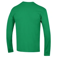 T-shirt à manches longues vert Champion pour homme, motif Basic Arch, Fighting Irish de Notre Dame