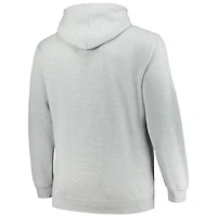 Champion Heather Grey Notre Dame Fighting Irish Big & Tall Arch Over Logo Powerblend Sweat à capuche pour homme