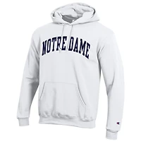 Men's Champion  White Notre Dame Fighting Irish Basic Arch Fleece Pullover Hoodie