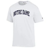 T-shirt blanc basique Arch pour homme, champion des Fighting Irish de Notre Dame
