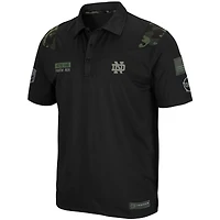 Colosseum Black Notre Dame Fighting Irish OHT Military Appreciation Sierra Polo pour homme