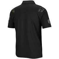 Men's Colosseum Black Notre Dame Fighting Irish OHT Military Appreciation Sierra Polo