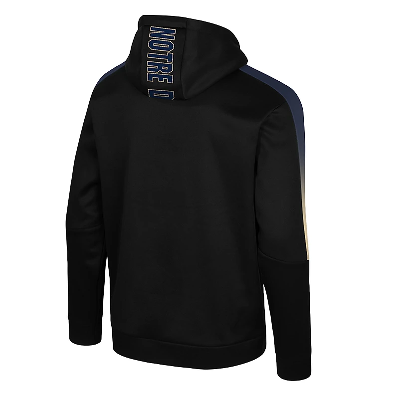 Sweat à capuche noir Colosseum pour homme, motif Notre Dame Fighting Irish The Gang