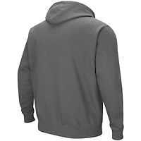 Sweat à capuche Colosseum Charcoal Notre Dame Fighting Irish Big & Tall Arch Logo 2.0 pour homme