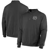 Veste pour homme Colosseum Charcoal Notre Dame Fighting Irish Tortugas Logo Quarter-Zip Jacket