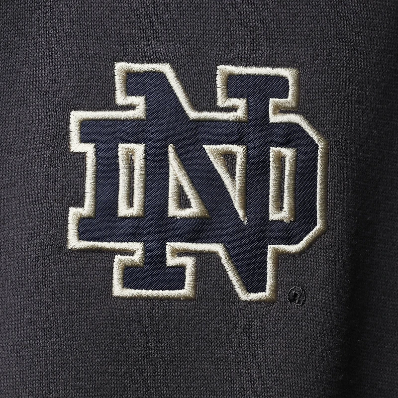 Veste pour homme Colosseum Charcoal Notre Dame Fighting Irish Tortugas Logo Quarter-Zip Jacket