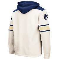 Men's Colosseum Cream Notre Dame Fighting Irish 2.0 Lace-Up Pullover Hoodie