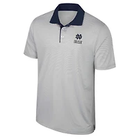 Polo rayé Colosseum gris Notre Dame Fighting Irish Big & Tall Tuck pour hommes