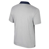 Men's Colosseum Gray Notre Dame Fighting Irish Big & Tall Tuck Striped Polo