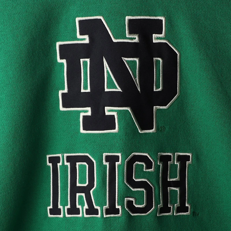 Men's Colosseum Green Notre Dame Fighting Irish 2.0 Lace-Up Pullover Hoodie