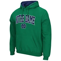 Men's Colosseum Green Notre Dame Fighting Irish Arch & Logo 3.0 Pullover Hoodie