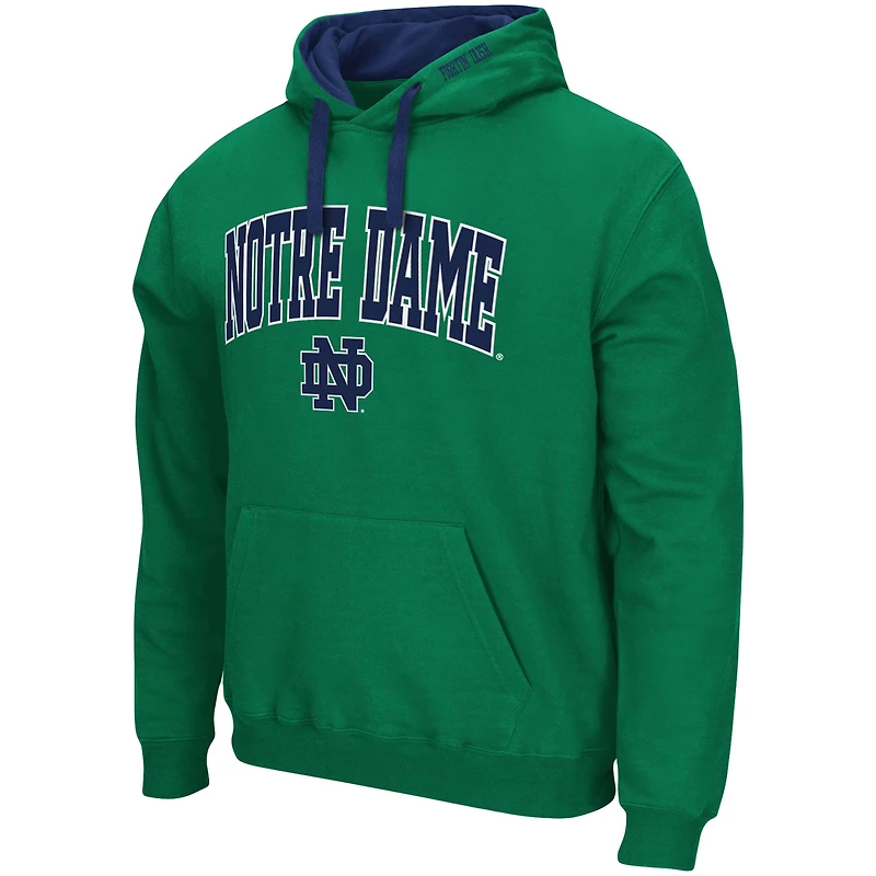 Men's Colosseum Green Notre Dame Fighting Irish Big & Tall Arch Logo 2.0 Pullover Hoodie