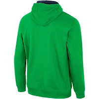 Sweat à capuche demi-zippé Colosseum Green Notre Dame Fighting Irish pour hommes