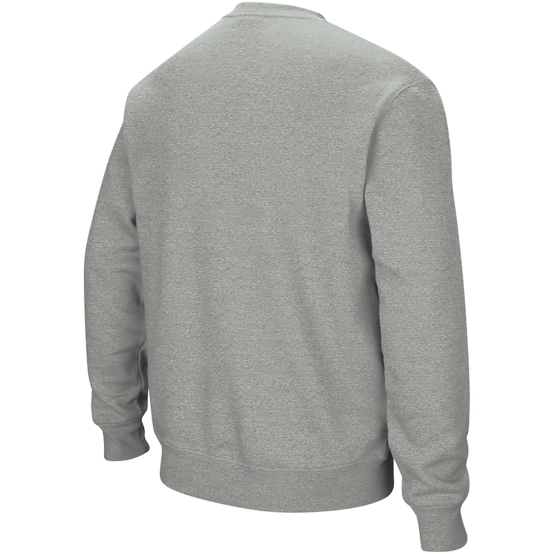 Colosseum Gris chiné Notre Dame Fighting Irish Arch & Logo Crew Neck Sweat-shirt pour homme