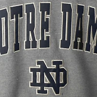 Colosseum Gris chiné Notre Dame Fighting Irish Arch & Logo Crew Neck Sweat-shirt pour homme
