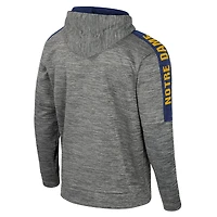 Men's Colosseum Heather Gray Notre Dame Fighting Irish Dozer Pullover Hoodie