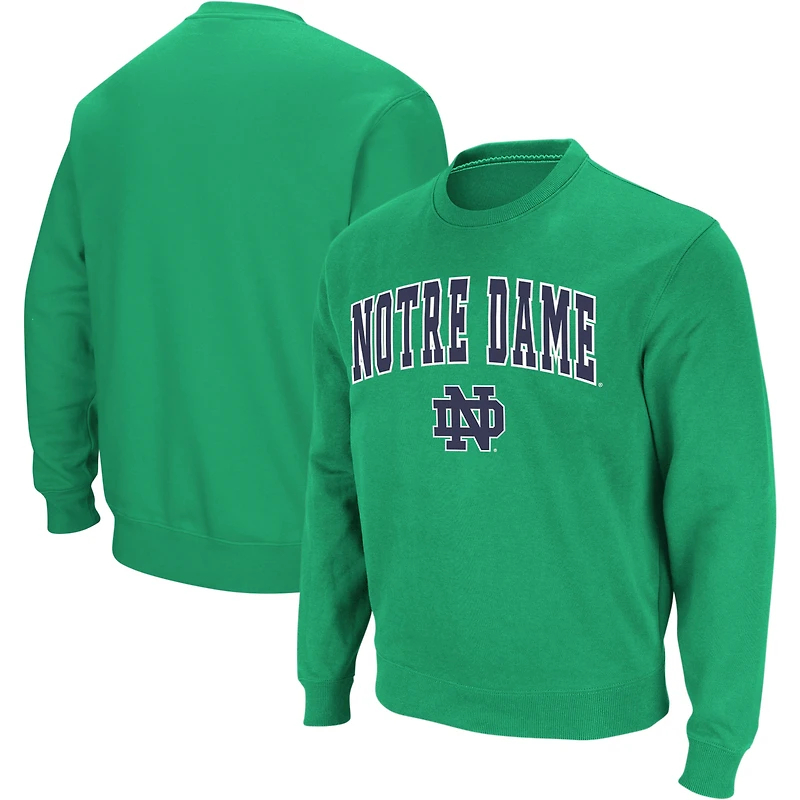 Colosseum Kelly Green Notre Dame Fighting Irish Arch & Logo Crew Neck Sweat-shirt pour homme