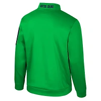 Men's Colosseum Kelly Green Notre Dame Fighting Irish Mainframe Quarter-Zip Fleece Jacket